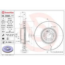 Load image into Gallery viewer, Brembo OE 20-23 Mercedes-Benz GLE350/20-21 GLE450/GLE580 UV Coated Brake Disc - Front