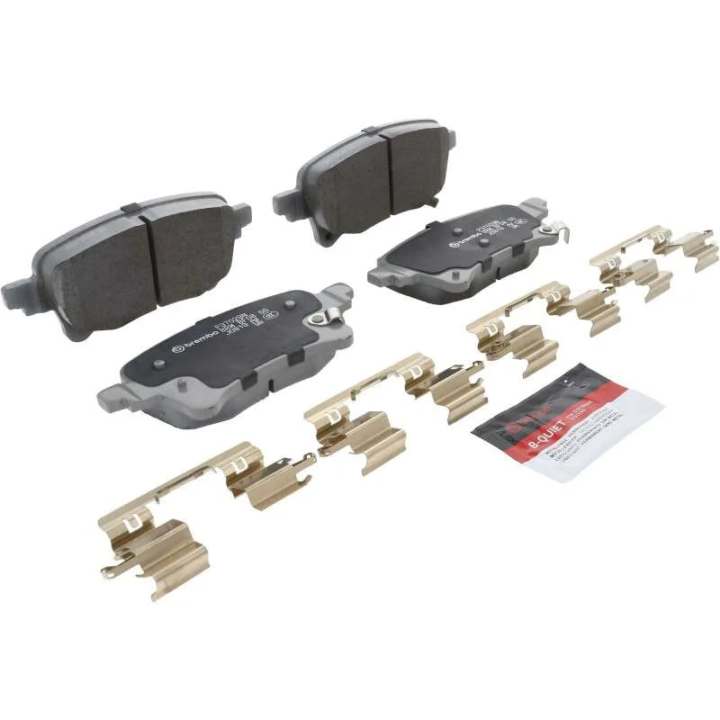 Brembo OE 20-24 Jeep Gladiator/Wrangler PRIME Ceramic Brake Pad - Rear - Side View