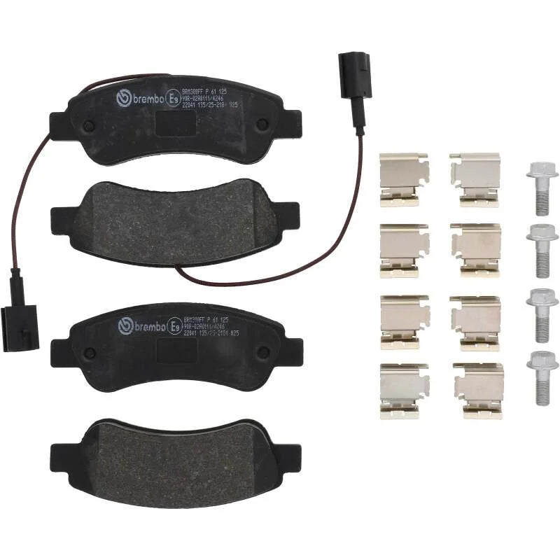 Brembo OE 2015 RAM ProMaster 1500/17-21 ProMaster 1500/2015 ProMaster 2500 Low-Met Brake Pad - Rear - Side View