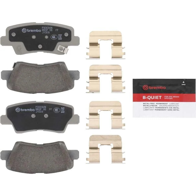 Brembo OE 2017 Hyundai Elantra/18-22 Ioniq/18-19 Sonata/16-17 Veloster Ceramic Brake Pad - Rear - Installation View