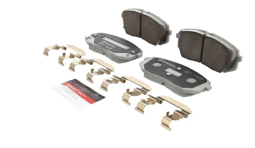 Brembo OE 2018 Hyundai Elantra/18-20 Elantra GT/Kona/19-21 Veloster Ceramic Brake Pad - Front - Side View