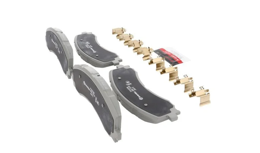 Brembo OE 2023 Ford Bronco/Expedition/21-23 F-150 PRIME Ceramic Brake Pad - Front - Back View