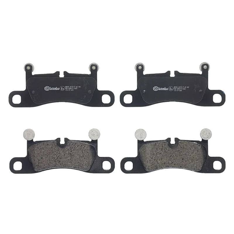 Brembo OE 2023 Porsche 718 Boxter Rear Premium Low Metallic Brake Pads - Side View