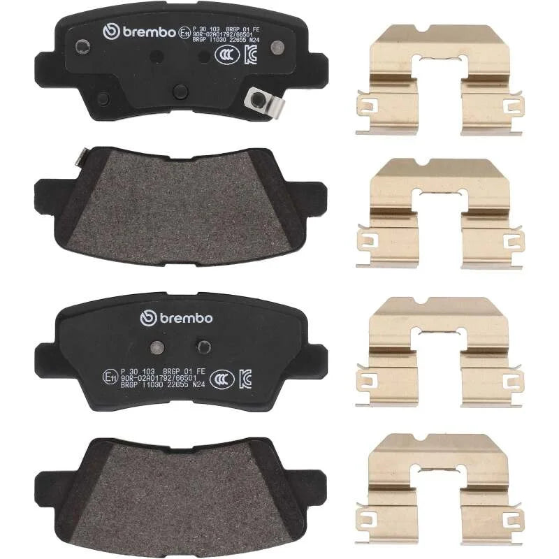 Brembo OE 21-22 Hyundai Accent/19-24 Nexo/2016 Sonata/2019 Sonata PRIME Low-Met Brake Pad - Rear - Additional View 5