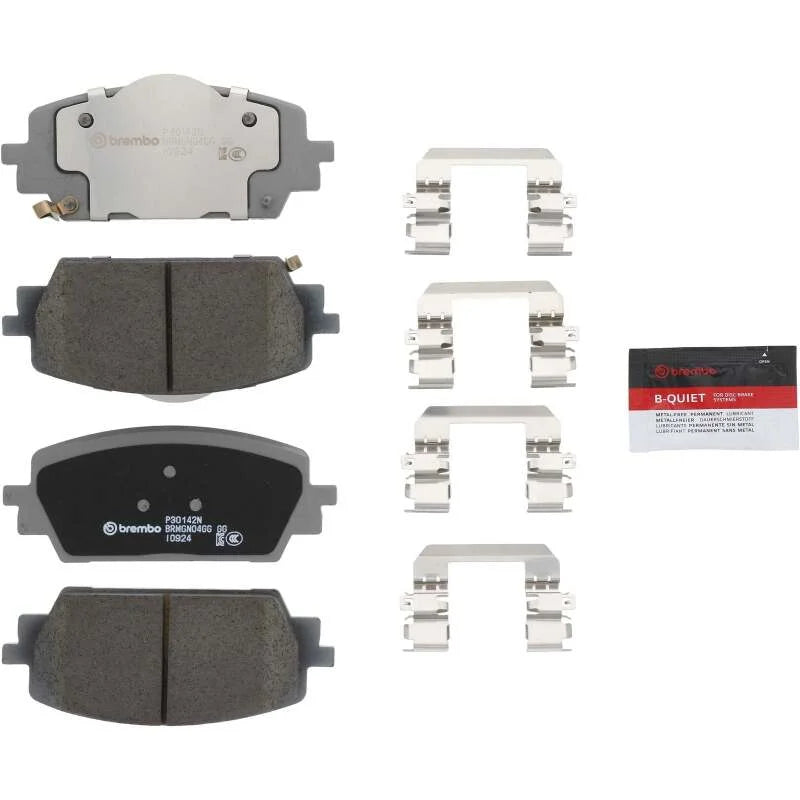 Brembo OE 22-23 Hyundai Santa Cruz/21-23 Santa Fe/21-24 Kia Sorento PRIME Ceramic Brake Pad - Front - Side View