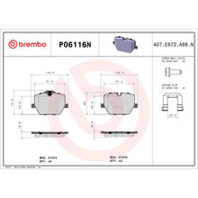 Load image into Gallery viewer, Brembo OE PRIME Ceramic Brake Pad - Rear fits 2022-2023 BMW 230I / 2021-2023 BMW 330E / 2019-2023 BMW 330I / 2021-2023 BMW...