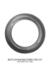 Load image into Gallery viewer, Bridgestone Battlax Racing Street RS12R - 200/55ZR17M/C 78W TL Rear - Back View