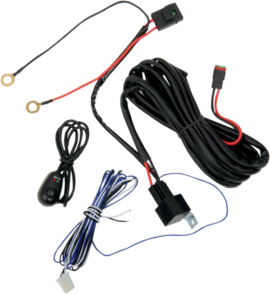 Brite-Lites Wire Harness with Rocker Switch BL-WHHDR - Side View
