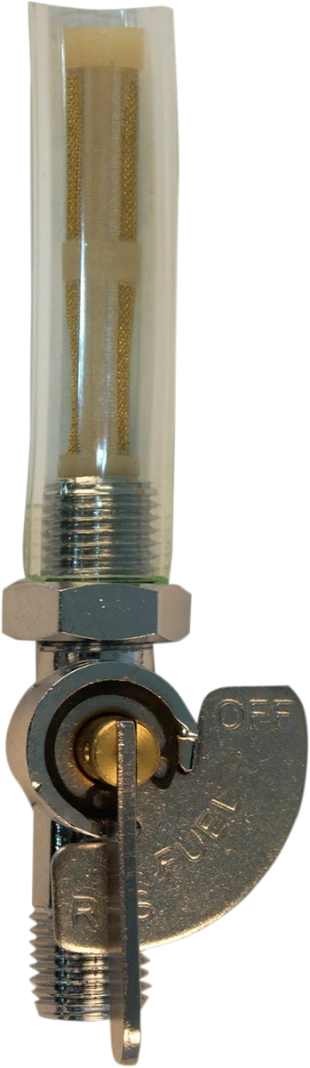 British-Style Fuel Petcock with Indicator - 1/4" - Side View