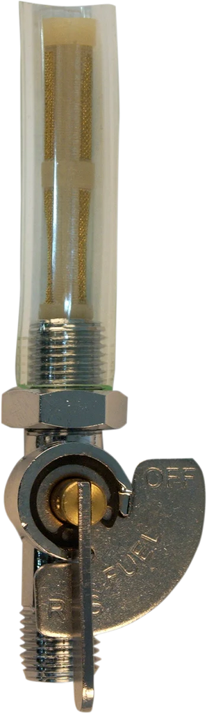 British-Style Fuel Petcock with Indicator - 1/4" - Side View