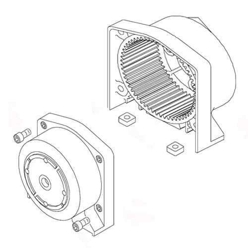 Bronco REPLACEMENT END HOUSING AND CLUTCH ASSEMBLY FOR 6212002 WINCH AC-12002J