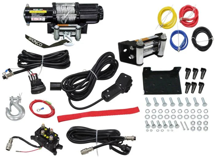 Bronco WINCH 5,000 LBS WIRE TYPE, STEEL WIRE AC-12137