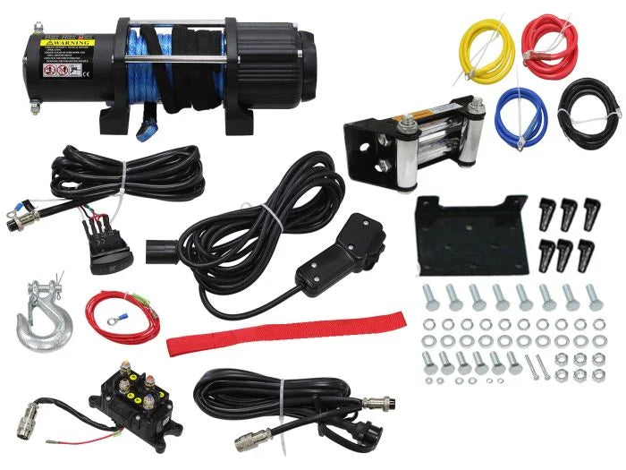 Bronco WINCH 5,000 LBS WIRE TYPE, SYNTHETIC ROPE AC-12136