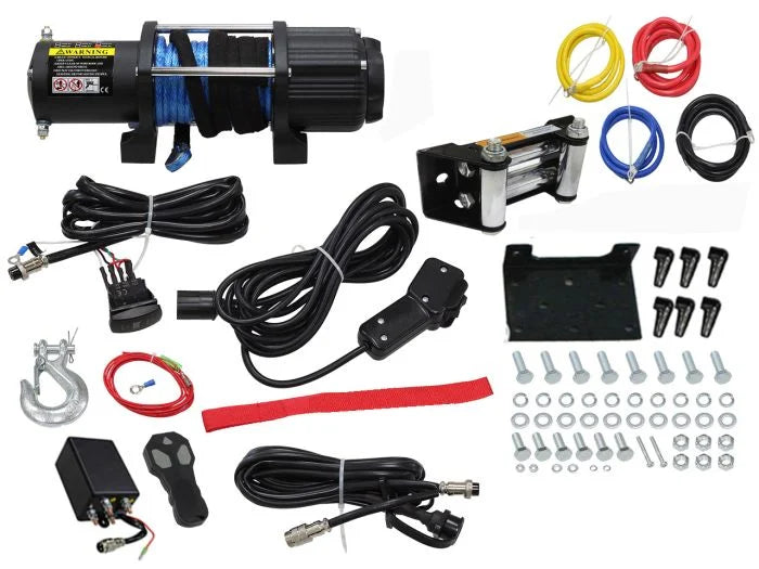 Bronco WINCH 5,000 LBS WIRELESS TYPE, SYNTHETIC ROPE AC-12136-1