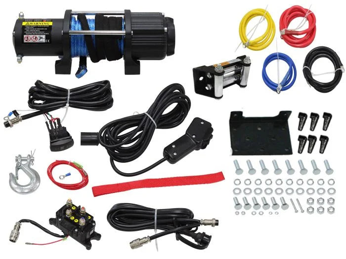 Bronco WINCH 6,000 LBS WIRE TYPE, SYNTHETIC ROPE AC-12135