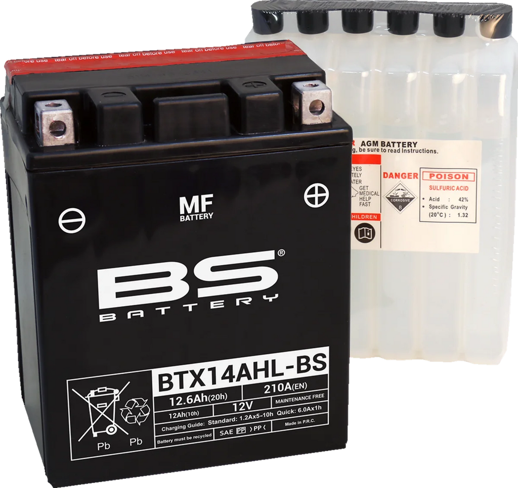 BsBattery Battery - BTX14AHL-BS (YTX) 300607 - Main Product View
