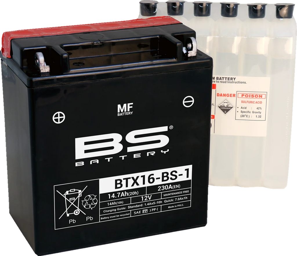 BsBattery Battery - BTX16-BS-1 (YTX) 300623 - Main Product View