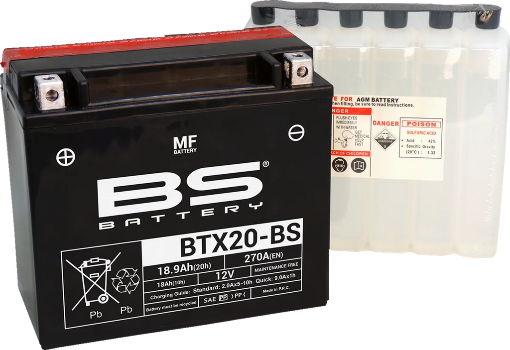 BsBattery Battery - BTX20-BS (YTX) 300611 - Main Product View