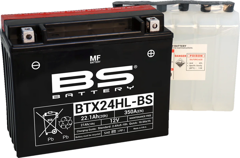 BsBattery Battery - BTX24HL-BS (YTX) 300630 - Main Product View