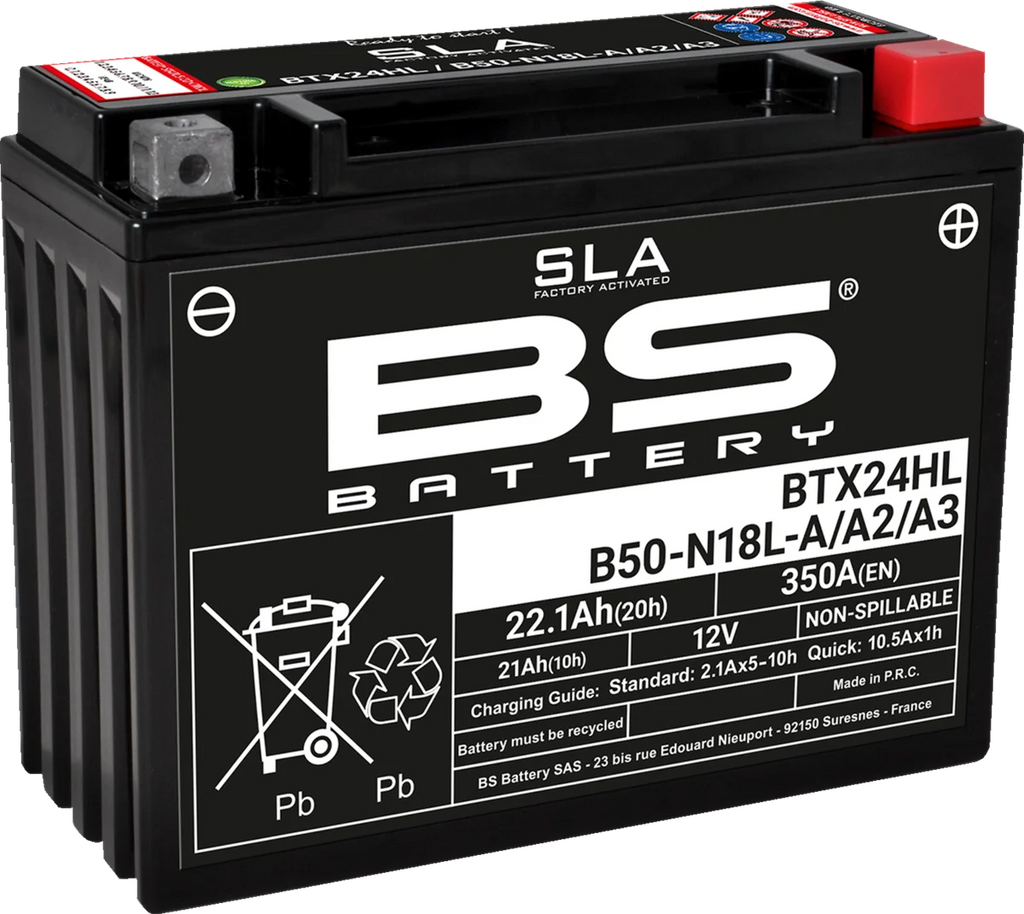 BsBattery Battery - BTX24HL (YTX) 300770 - Main Product View
