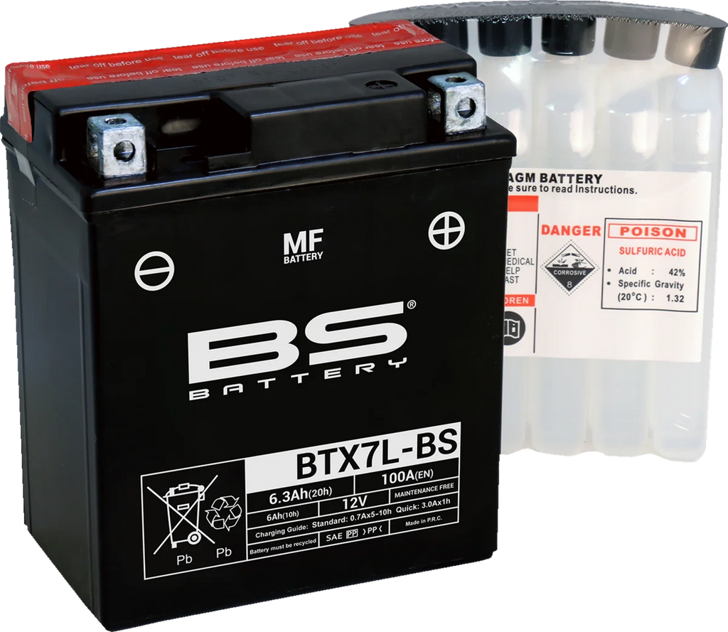 BsBattery Battery - BTX7L-BS (YTX) 300620 - Main Product View