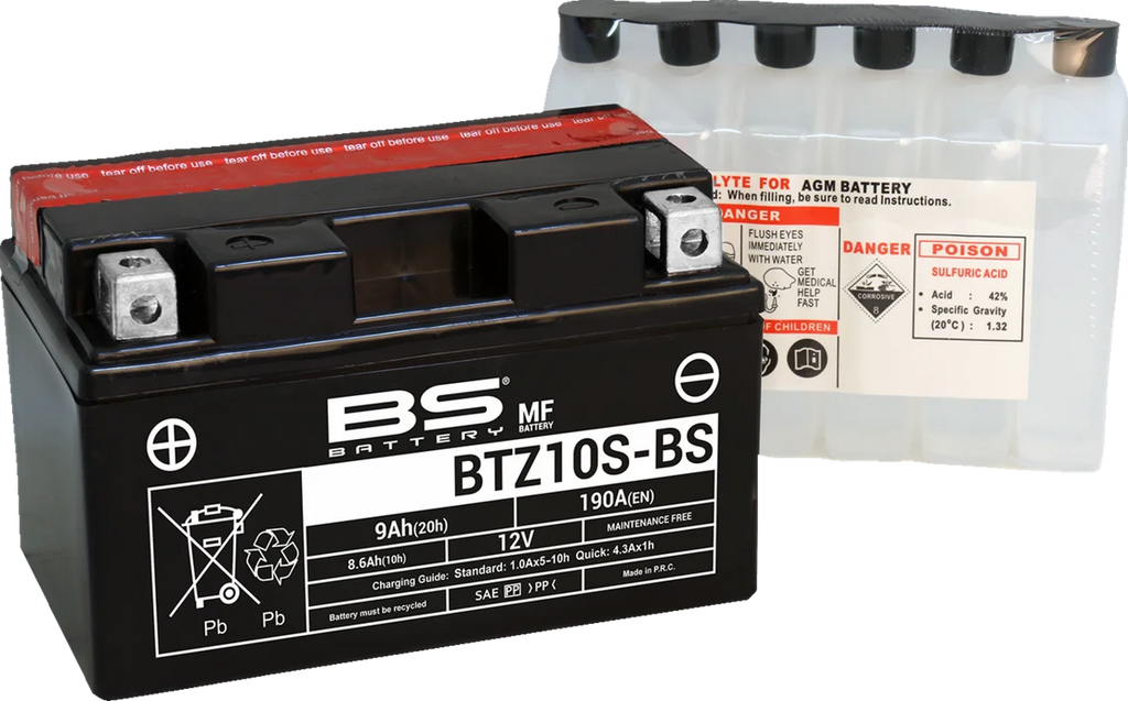 BsBattery Battery - BTZ10S-BS (YTZ) 300696 - Main Product View