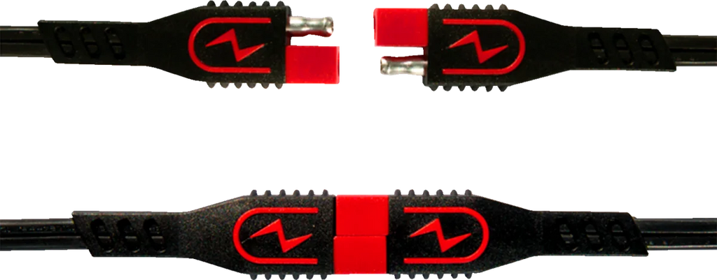 BsBattery Eyelet Connector - Battery - Wire Terminal - Black/Red - 20 Pack 700573 - Side View