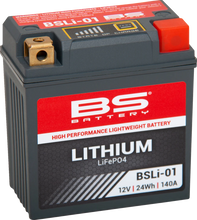 Load image into Gallery viewer, BsBattery Lithium Battery - BSLi-08 360108 - Side View