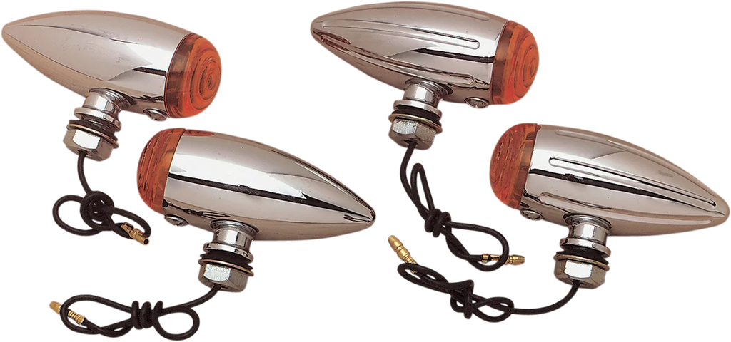 Bullet LED Marker Lights - Smooth - Amber DragSpecialties 20-6589SA-BC202 - Main Product View