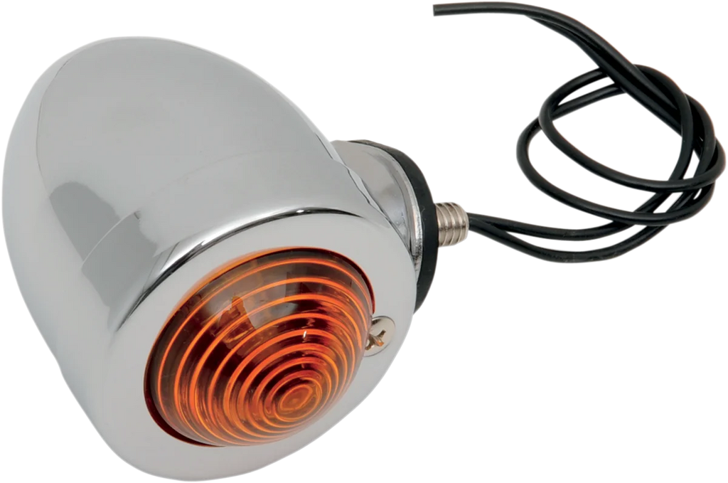 Bullet Light with Mount - Dual Filament - Amber Lens DragSpecialties 162052-BC207 - Main Product View