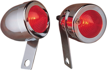 Load image into Gallery viewer, Bullet Light with Mount - Left - Chrome DragSpecialties 162092-BC207 - Side View