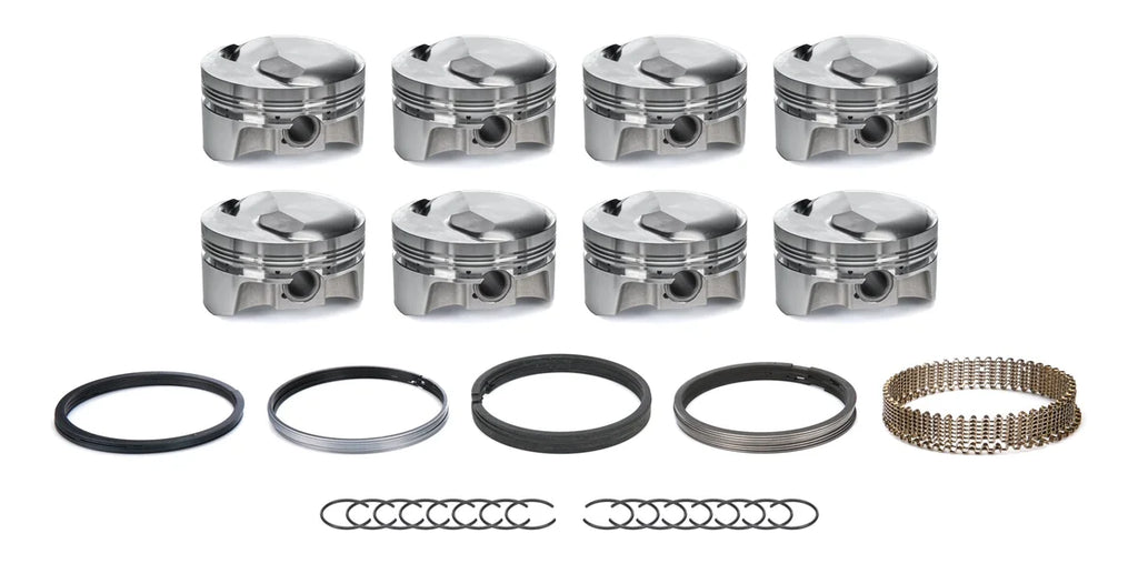 Bullet Series BBC Dome Piston Set w/Rings 4.310 Bore BBC5110-060-SET
