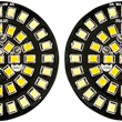 Load image into Gallery viewer, Bullet-Style Dual Front Turn Signal Insert - White - Amber DragSpecialties DS-300-AW-1157 - Main Product View