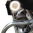 Load image into Gallery viewer, Bullet-Style Dual Front Turn Signal Insert - White - Amber DragSpecialties DS-300-AW-1157 - Side View