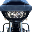 Load image into Gallery viewer, Bullet-Style Dual Front Turn Signal Insert - White - Amber DragSpecialties DS-300-AW-1157 - Back View
