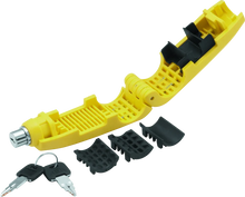 Load image into Gallery viewer, Bully Lock Bully Grip Lock - Yellow - Side View
