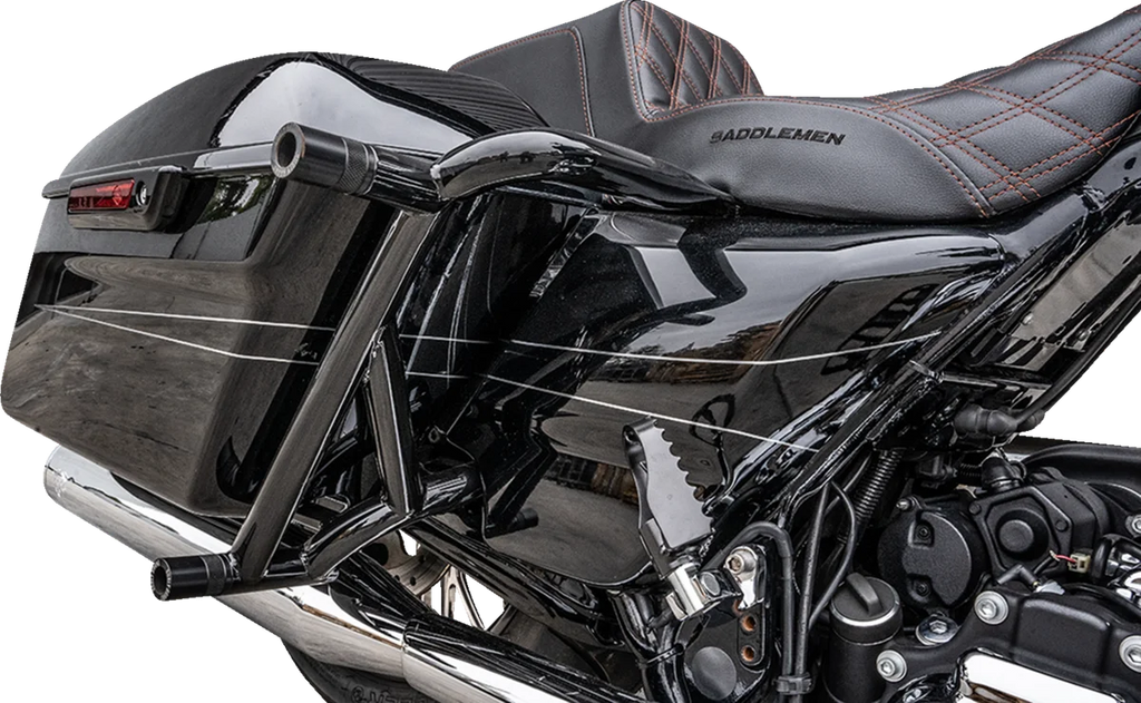 Burly Brand Brawler Kit Crash Bar - Bagger B10-3013B - Back View