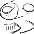 Load image into Gallery viewer, Burly Brand Cable Kit - Jail Bar - 12" Handlebars - Black Vinyl B30-1150 - Main Product View