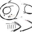 Load image into Gallery viewer, Burly Brand Cable Kit - Jail Bar - 14" Handlebars - Black Vinyl B30-1151 - Main Product View
