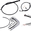 Load image into Gallery viewer, Burly Brand Cable Kit - Jail Bar - 14" Handlebars - Black Vinyl B30-1253 - Main Product View