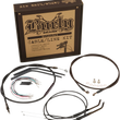 Load image into Gallery viewer, Burly Brand Cable Kit - Jail Bar - 14" Handlebars - Black Vinyl B30-1263 - Side View