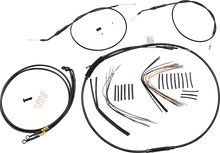 Load image into Gallery viewer, Burly Brand Cable Kit - Jail Bar - 14" Handlebars - Black Vinyl B30-1191 - Main Product View