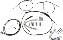 Load image into Gallery viewer, Burly Brand Cable Kit - Jail Bar - 14" Handlebars - Black Vinyl B30-1196 - Main Product View