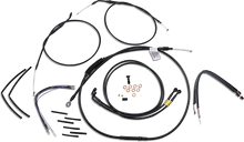 Load image into Gallery viewer, Burly Brand Cable Kit - Jail Bar - 14" Handlebars - Black Vinyl B30-1201 - Main Product View