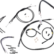 Load image into Gallery viewer, Burly Brand Cable Kit - Jail Bar - 14" Handlebars - Black Vinyl B30-1213 - Main Product View