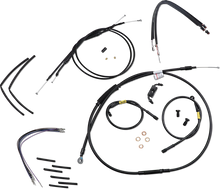 Load image into Gallery viewer, Burly Brand Cable Kit - Jail Bar - 14" Handlebars - Black Vinyl B30-1213 - Main Product View