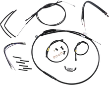 Load image into Gallery viewer, Burly Brand Cable Kit - Jail Bar - 14" Handlebars - Black Vinyl B30-1211 - Main Product View