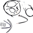 Load image into Gallery viewer, Burly Brand Control Kit - 12" Ape Hanger Handlebars - ABS B30-1121 - Main Product View