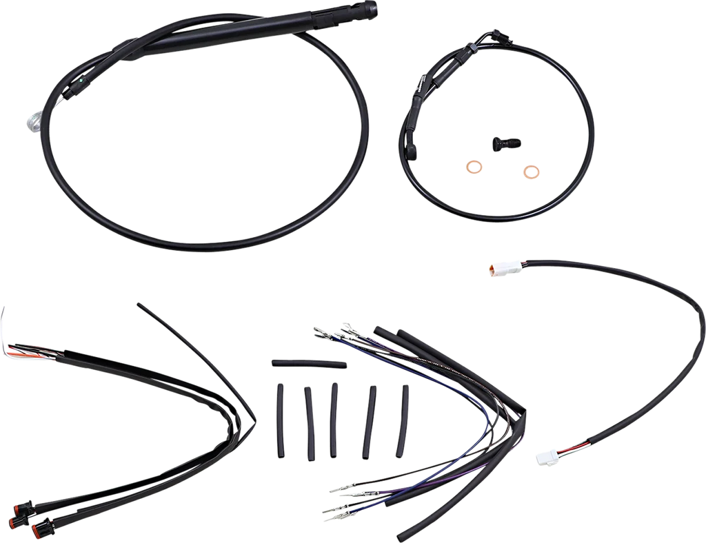 Burly Brand Control Kit - 12" Ape Hanger Handlebars B30-1254 - Main Product View