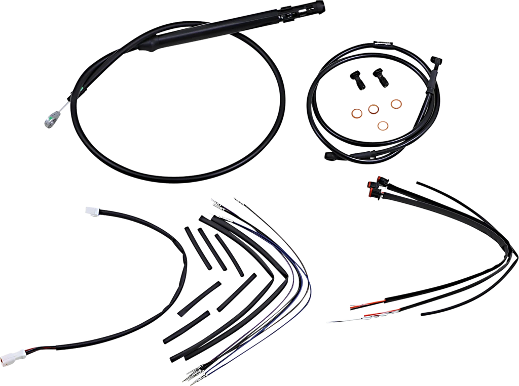 Burly Brand Control Kit - 12" Ape Hanger Handlebars B30-1259 - Main Product View